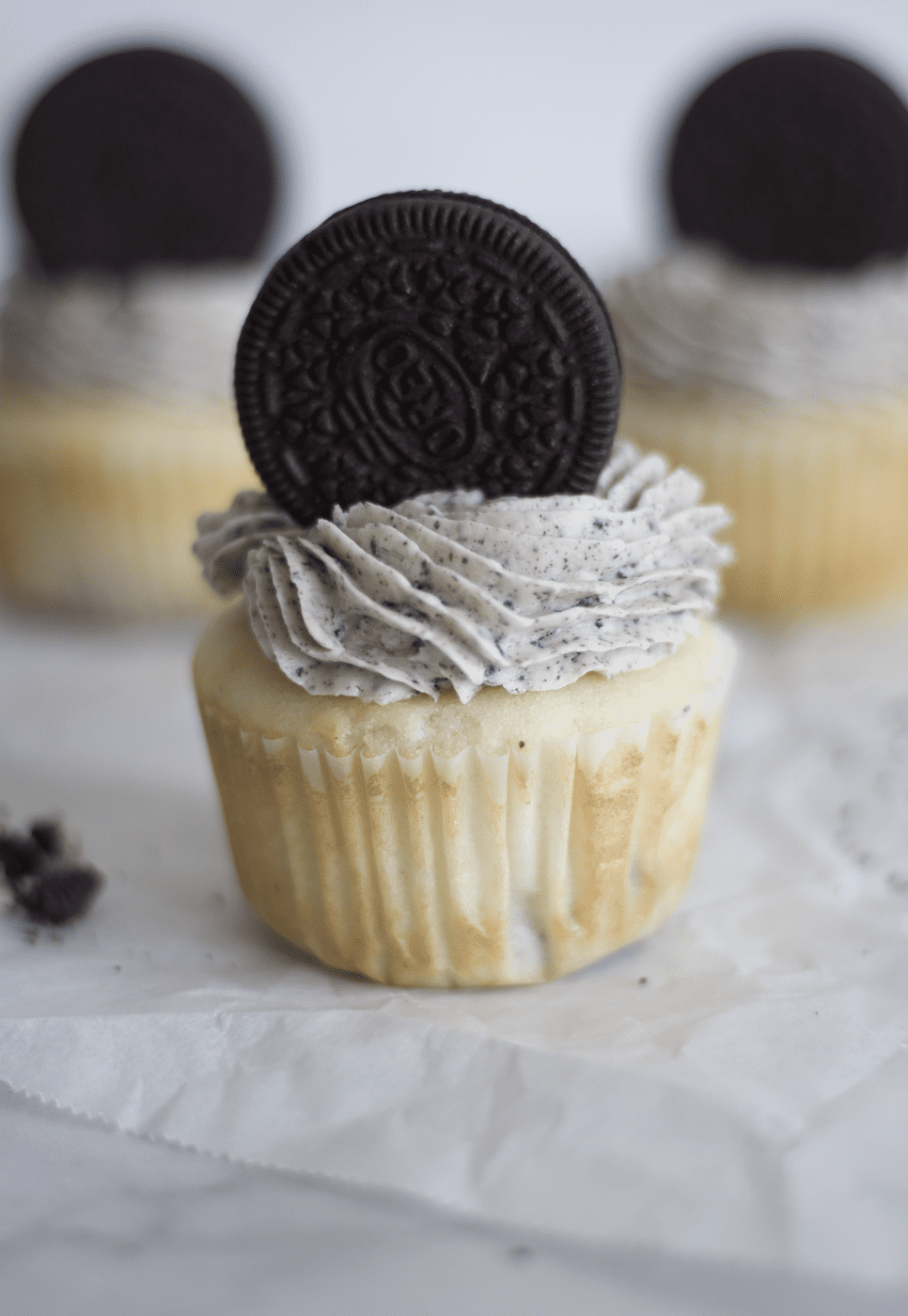 Vanilla Oreo Cupcakes BAKED By Blair