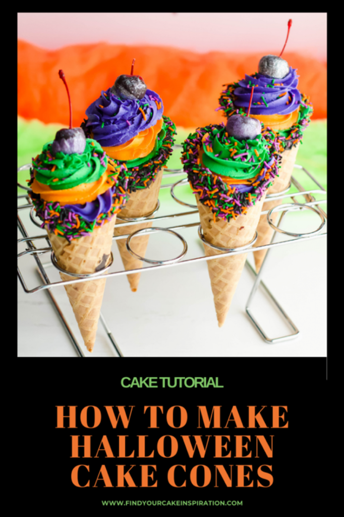 How To Make Halloween Cake Cones That Your Kids Will Love