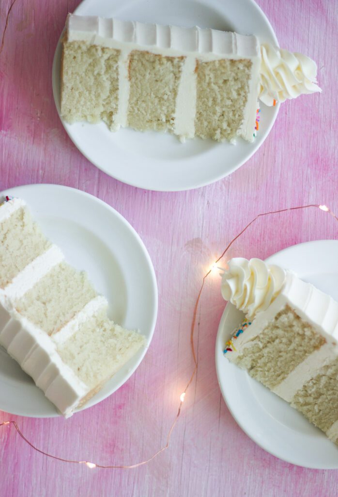 Buttermylk Vanilla Cake (The Best Vegan Vanilla Cake I've Ever Had