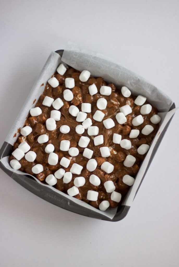 chocolate peanut butter marshmallow squares 
