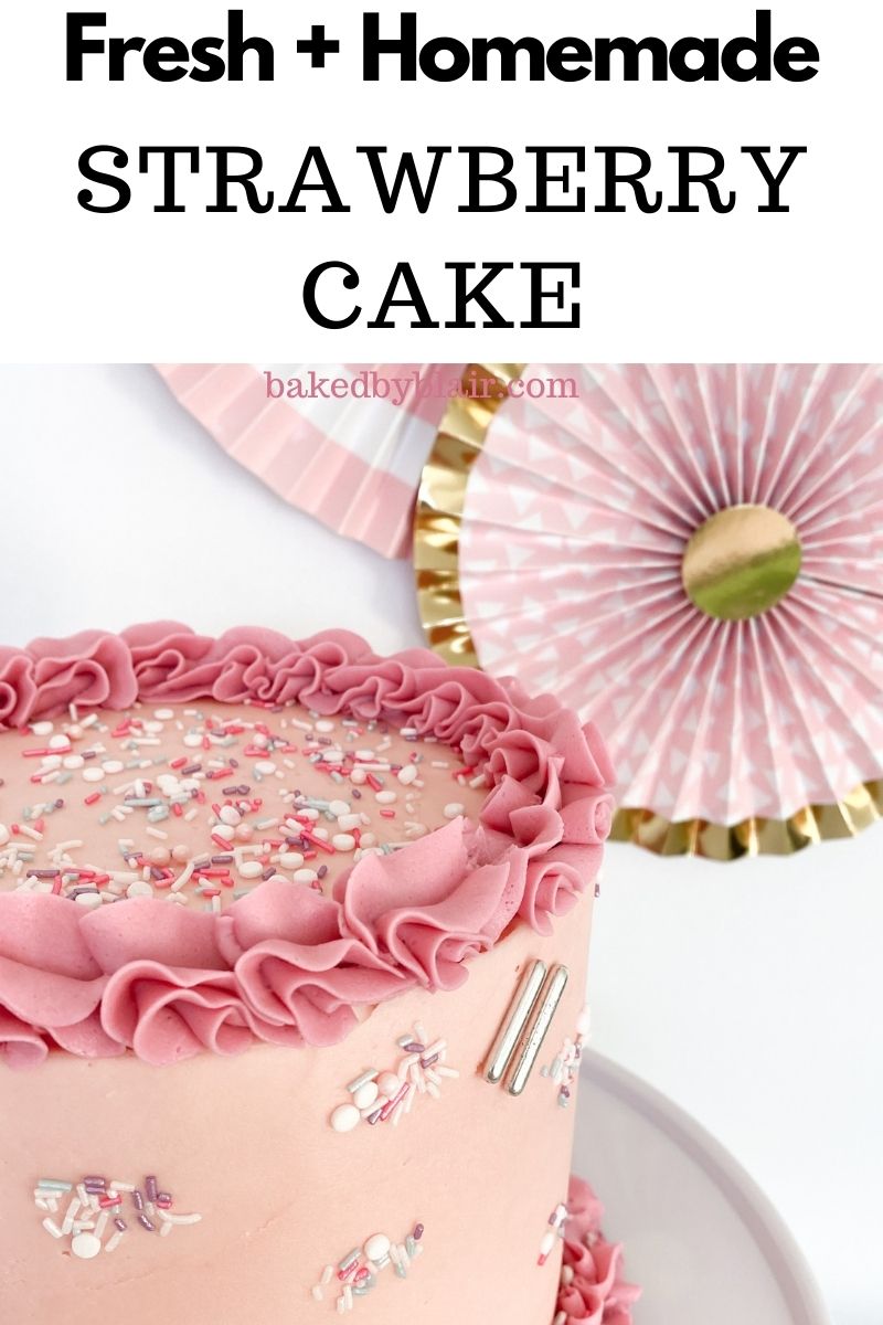 Pink Vanilla Bean Birthday Cake - Smells Like Home | Recipe | Homemade  birthday cakes, Homemade cakes, Cake