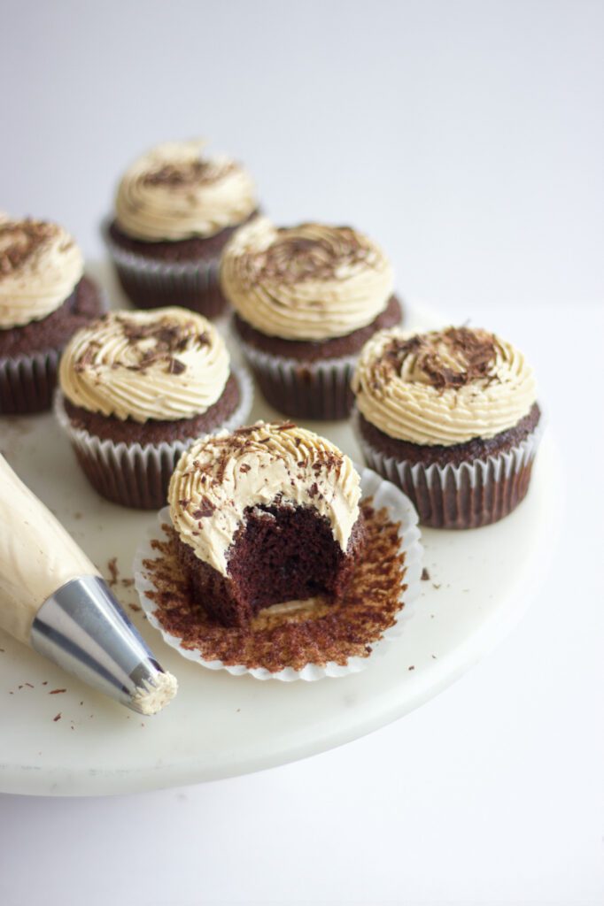 chocolate cupcakes with biscoff buttercream