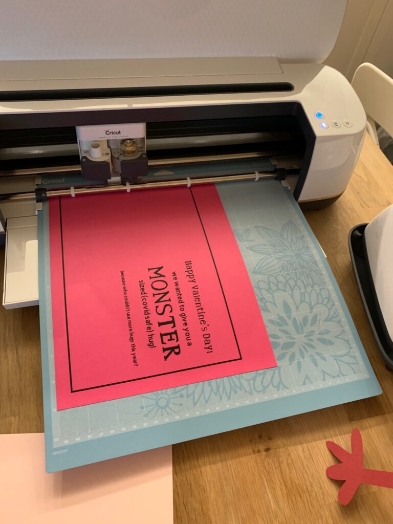 card being printed