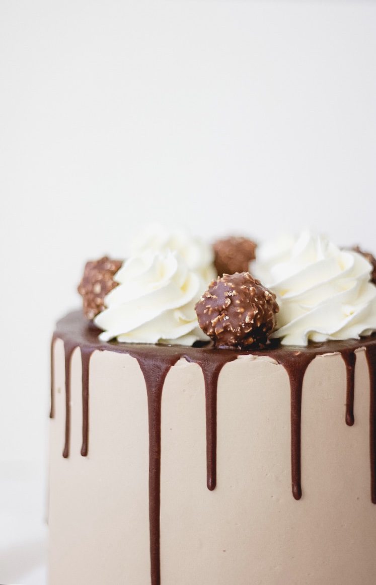 Nutella Buttercream Frosting Cake