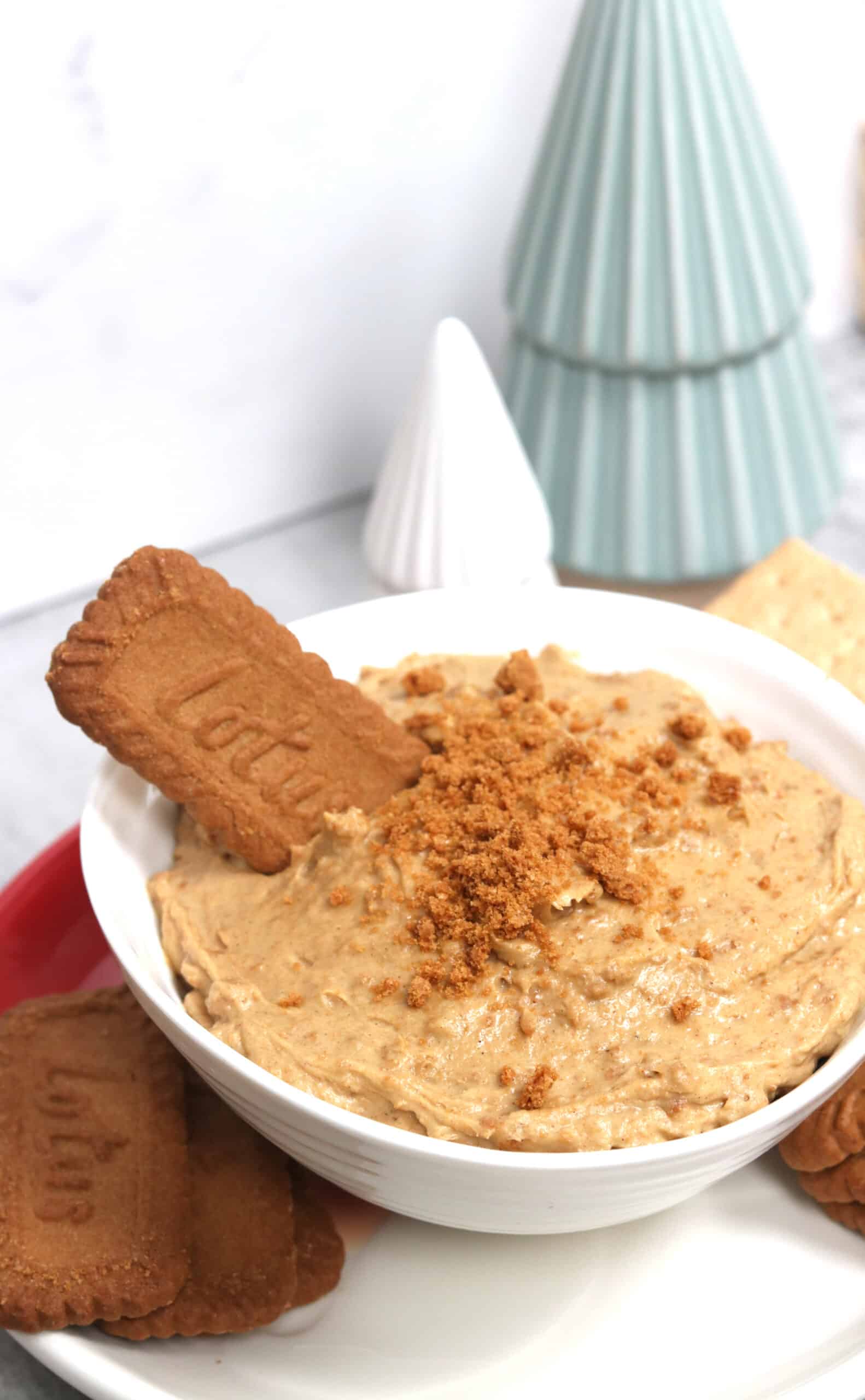 gingerbread dip on a plate