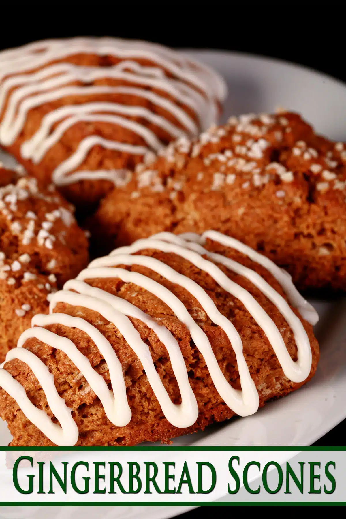 gingerbread scones on a plate
