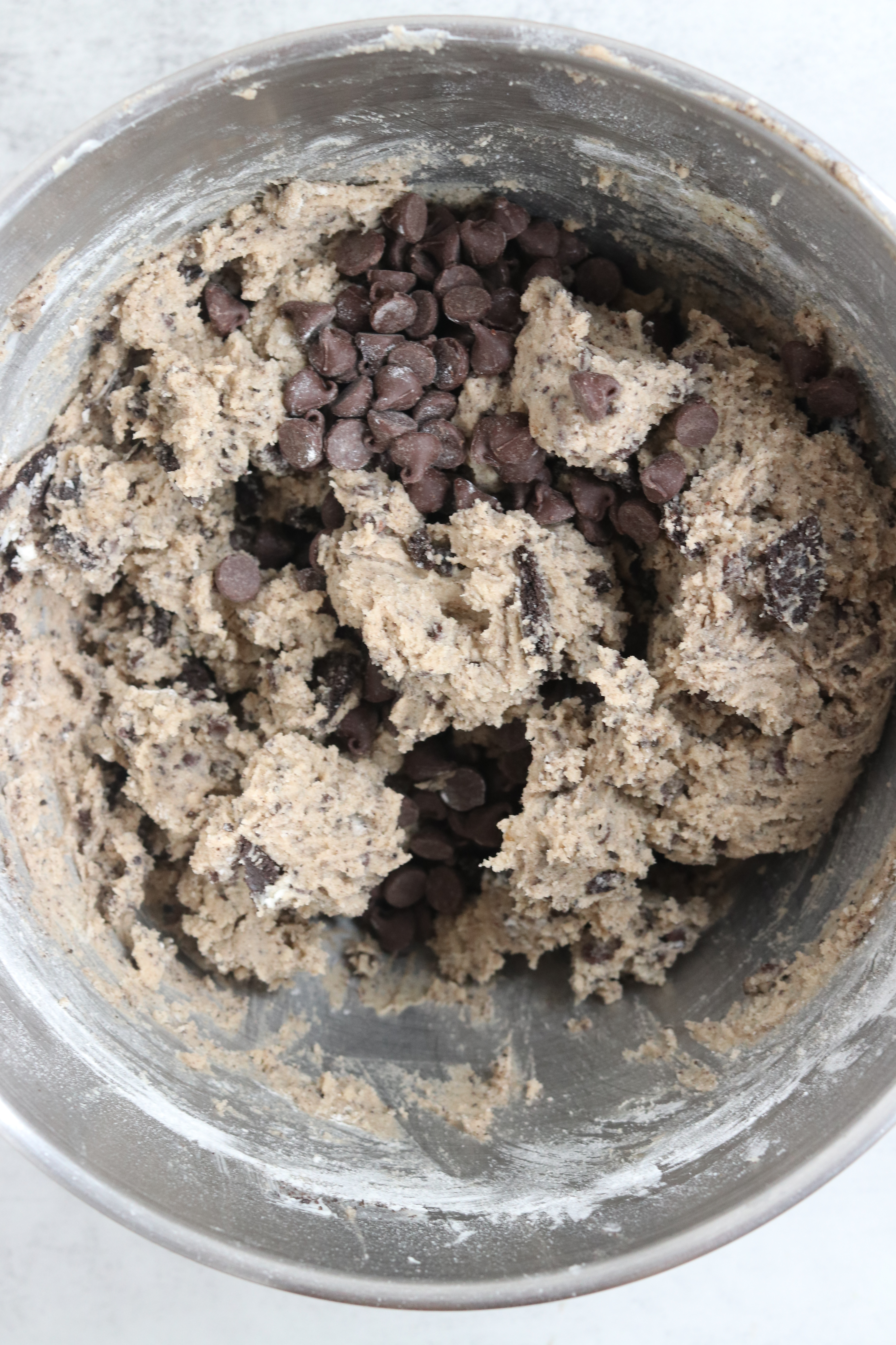 oreo and chocolate chip cookie dough