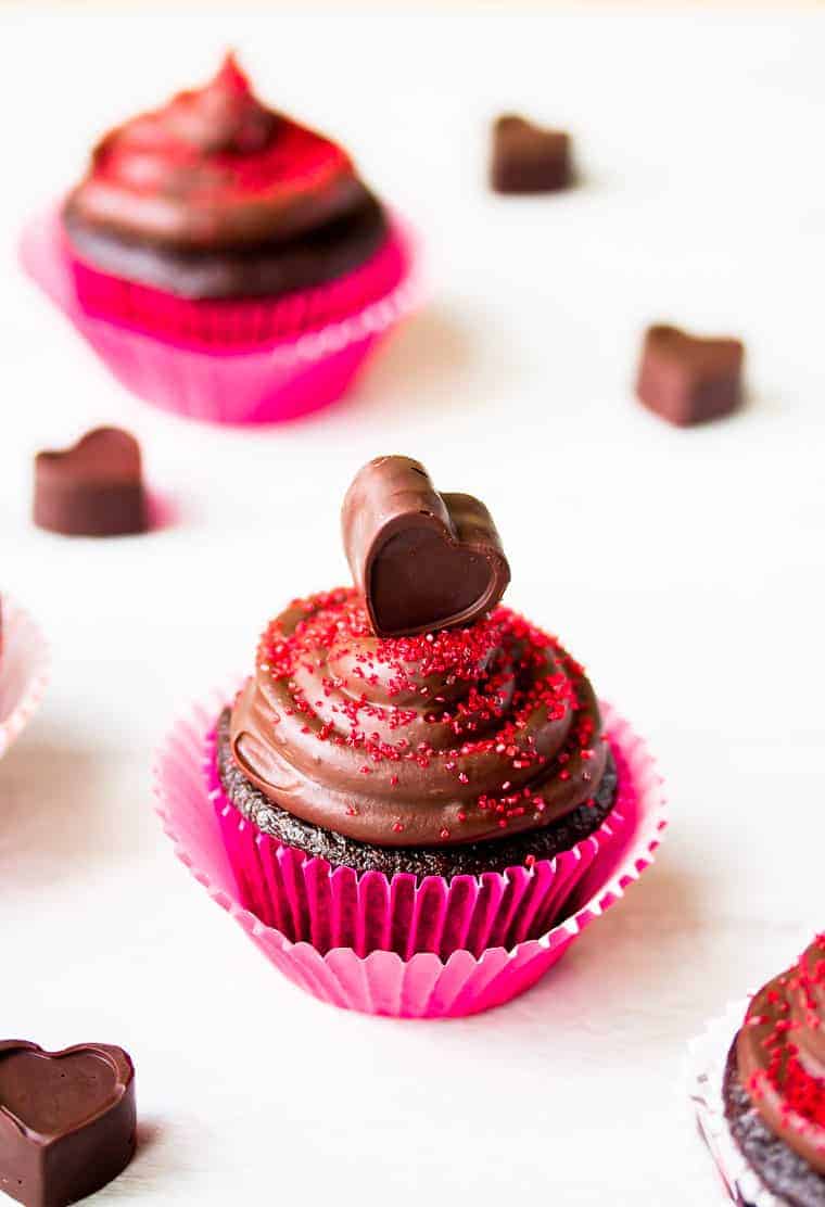 chocolate raspberry cupcakes