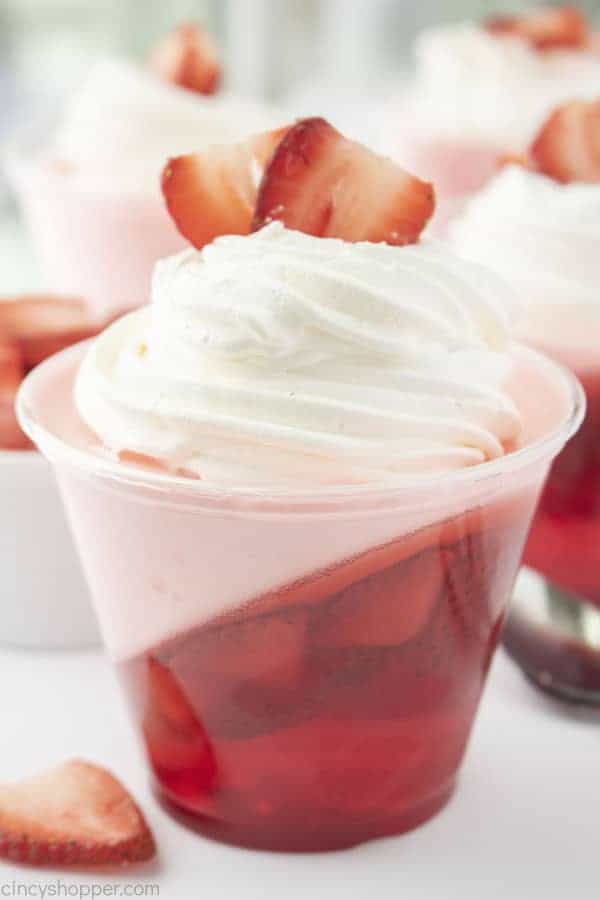 strawberry jello parfait