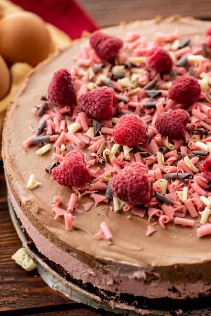 chocolate raspberry mouse cake 