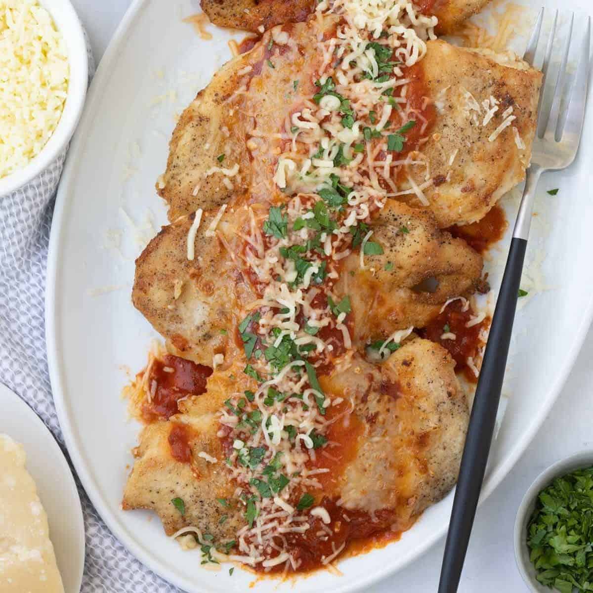 chicken Parmesan on a plate