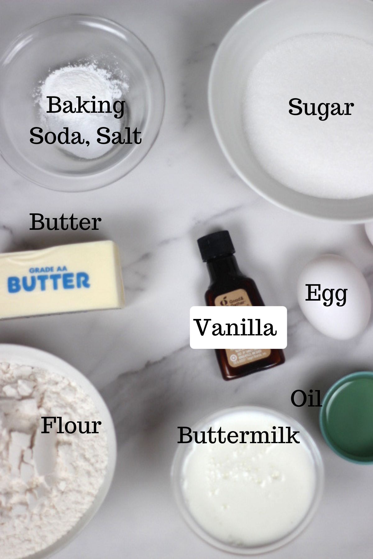 vanilla cake recipe with oil ingredients